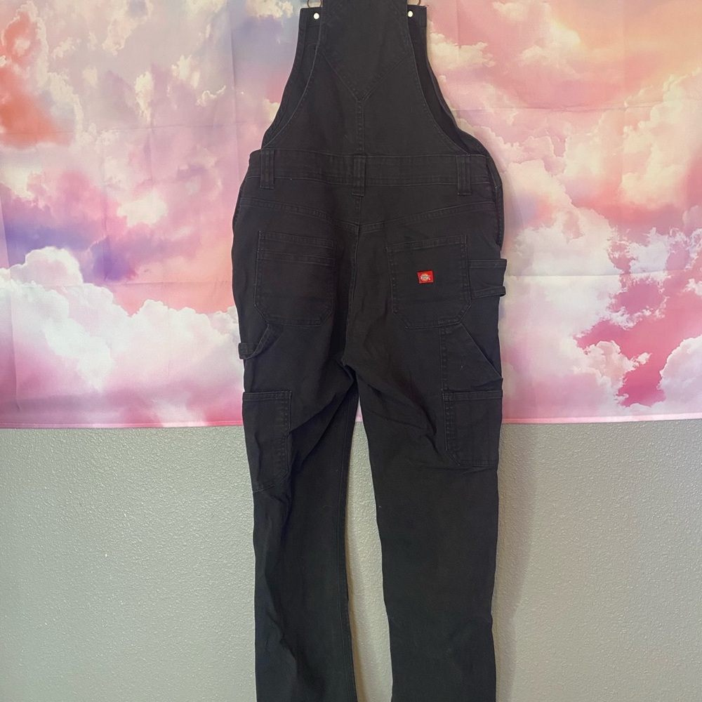 Dickies XS black DOUBLE KNEE denim workwear overalls - Picture 5 of 5